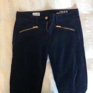 Gap Skinny Velvet Pants